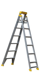 Bailey Ladders Pro Aluminium Dual Purpose 7 150kg Industrial Punchlock - 2.1m/3.8m