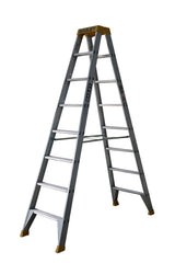 Bailey Ladders Pro Aluminium Double Sided8 150kg Industrial Punchlock - 2.4m