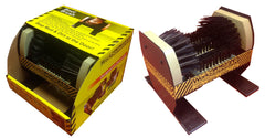 SINGLE - Heavy Duty Mounted Boot Brush - 3 Sided Mud and Dirt Scraper
