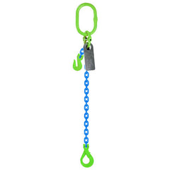 Austlift Grade 100 Chain Sling 10mm 1leg Effective Length C/W Clevis Type Grab Shortner And Clevis Self Locking Hook Tested