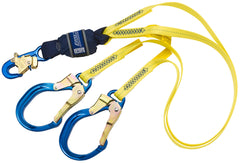 DBI-SALA Force2 Shock Absorbing Lanyards - Webbing - Adjustable, 2.0m with double action snap hook and comfort hook (Z13200980)