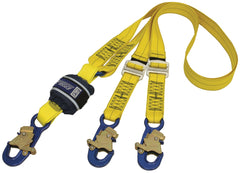 Force2 Shock Absorbing Lanyards Webbing Double Tail Adjustable 2.0m overall length - alt2 (Z13202525)