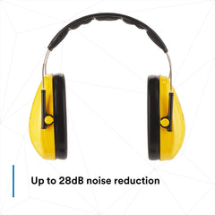 3M PELTOR Optime I Headband Format Earmuff H510A, Yellow, Class 5 SLC80 28dB, 10 ea/Case