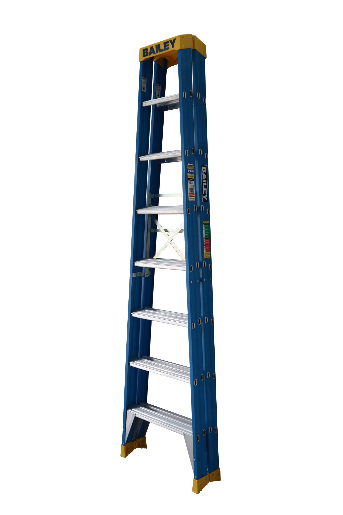 Bailey Ladders Pro Fibreglass Double Sided 8 150kg Industrial Punchlock - 2.4m