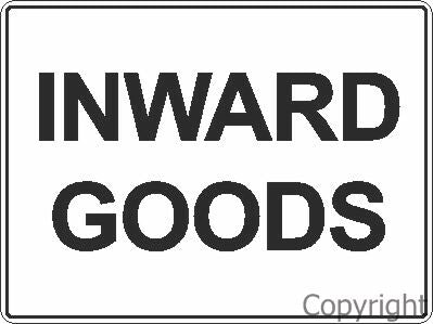 INWARDS GOODS POLY 450x600mm