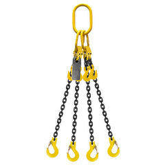 Austlift Grade 80 Chain Sling 16mm 4leg Effective Length C/W Clevis Type Grab Shortner And Clevis Sling Hook Tested