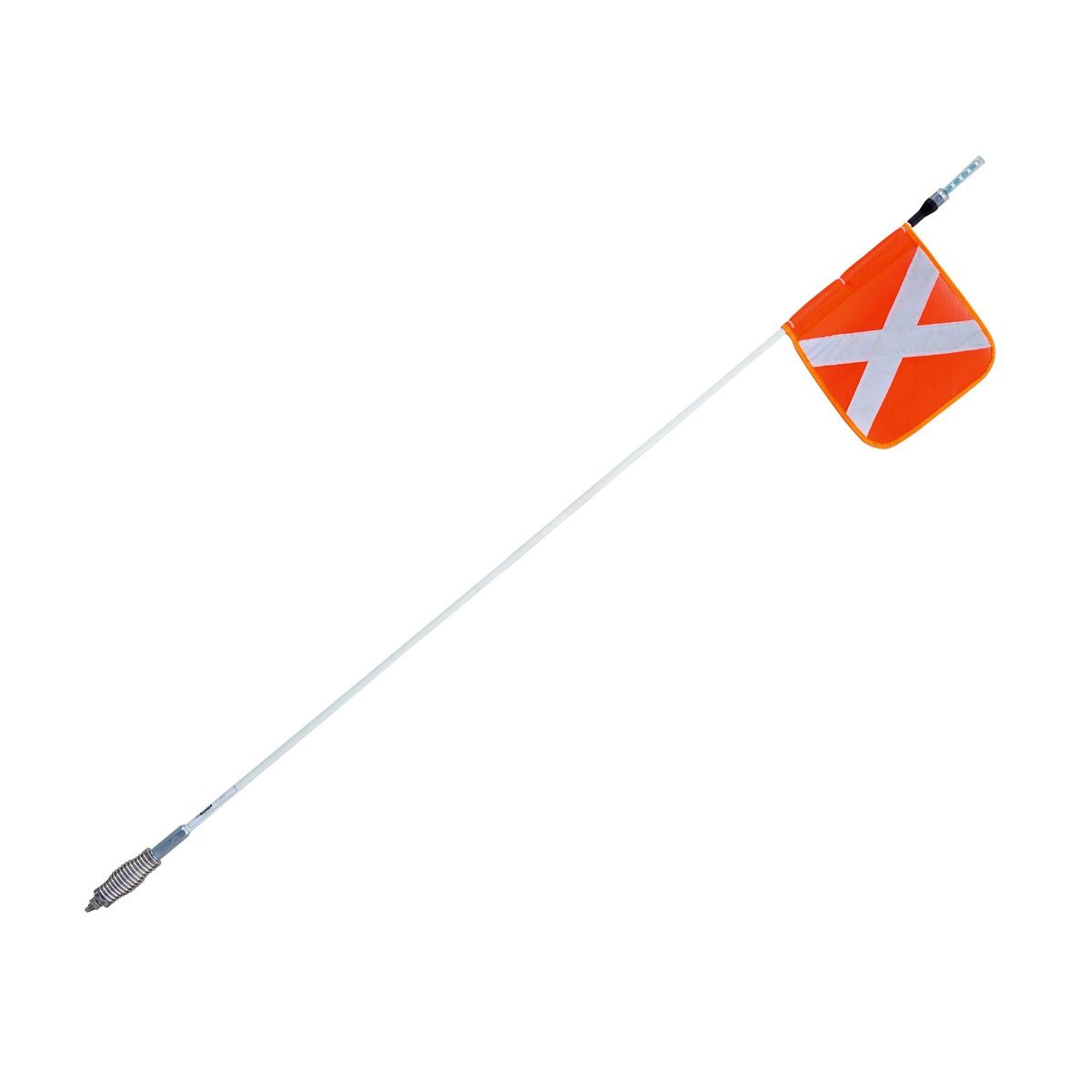 Mineflag 1.8 m - Red LED with Spring Base (MF180JLRS)