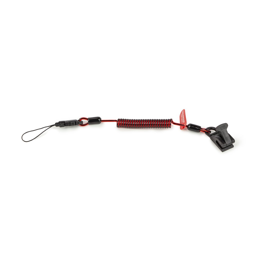 GRIPPS Non-Conductive Coil E-Tether With Poly Clamp (Pack of 50)