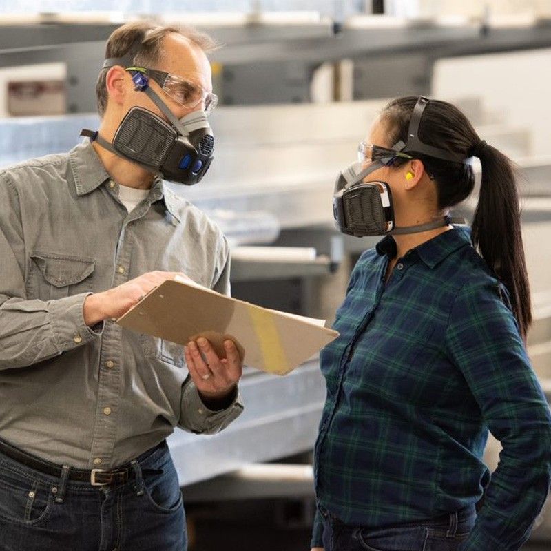SMALL 3M Secure Click Half face Reusable Respirator (HF-801SD)