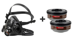 LARGE HONEYWELL NORTH 7700 Half Face Mask +  A2 Filters N06575001A2