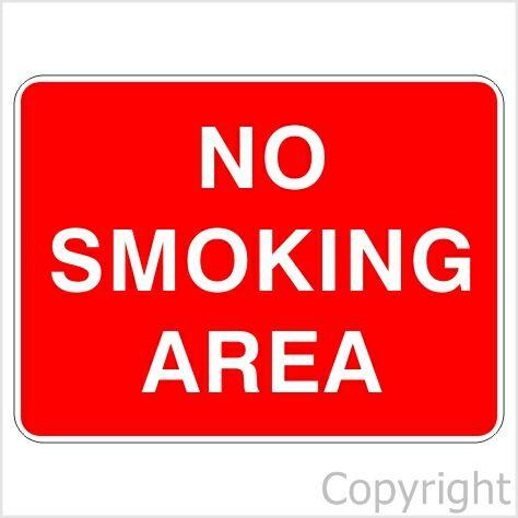 NO SMOKING AREA 225x300mm Poly