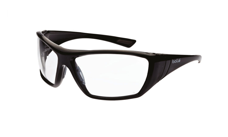 Bolle Safety Glasses HUSTLER Gloss Black Frame