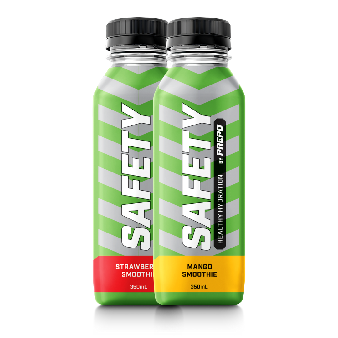 PREPD SAFETY Mango Smoothie Healthy Hydration Drink - 8 x 350ml Bottles (Strawberry Smoothie)