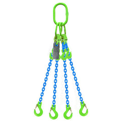 Austlift Grade 100 Chain Sling 6mm 4leg Effective Length C/W Clevis Type Grab Shortner And Clevis Sling Hook Tested