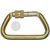Omega Standard D 1/2" Steel NFPA Screw-Lok Carabiner
