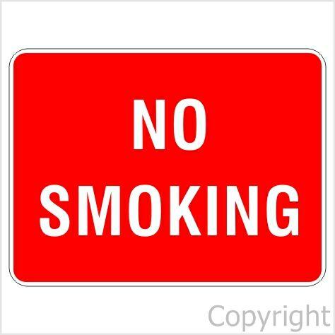 NO SMOKING 225x300mm Poly
