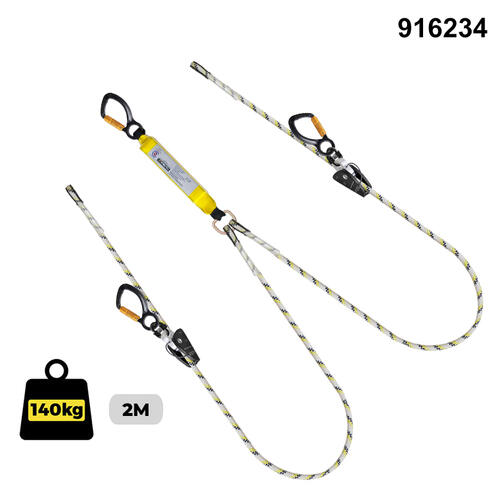 Austlift Kernmantle Rope Sharp Edge Double Adjust Aluminum T/A Snap Hooks - Complies with AS1891.5