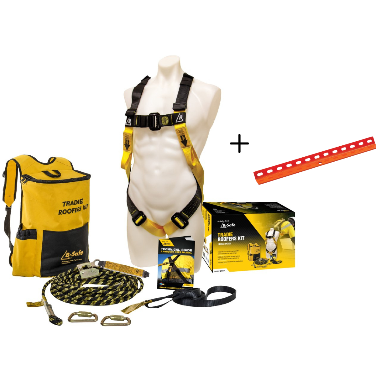 Beaver Tradies Roofers Safety Kit with Roof Anchor B-Safe Roofing