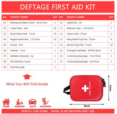 Emergency Portable Deftage First Aid Kit 100 Piece