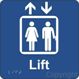 LIFT 180x180mm Laminate & Braille