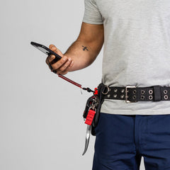 GRIPPS Non-Conductive Coil E-Tether With Poly Clip & E-Catch