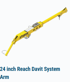 Spanset 24" Davit Arm c/w Secondary Block Mount