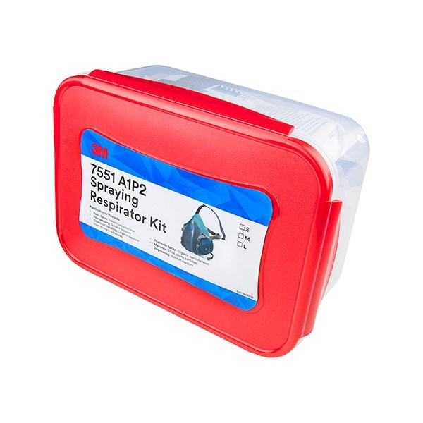 LARGE 3M Spraying Respirator Kit- A1P2 (7551) (7551-LARGE)