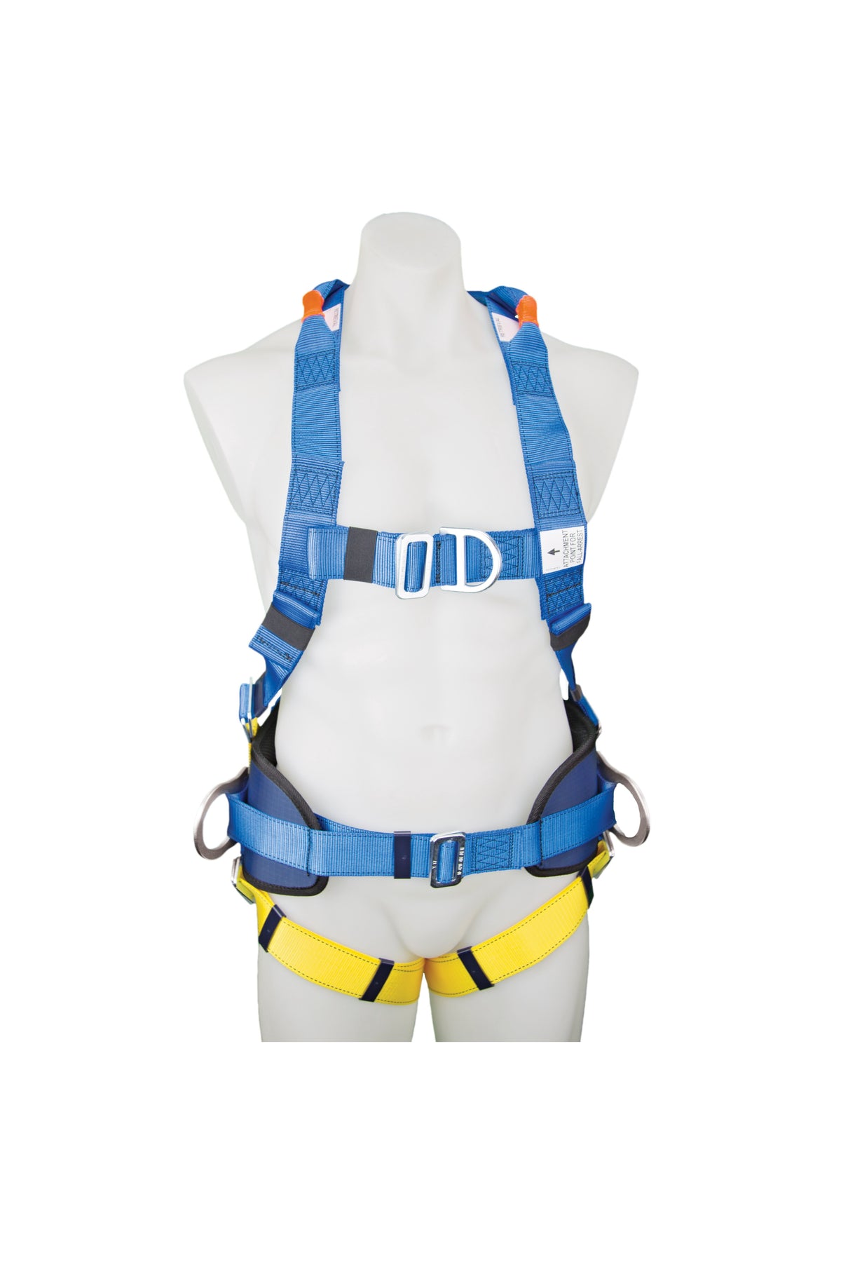 3M PROTECTA FIRST Construction Harness 1390062A, Blue and Yellow, Medium, 1 EA/Case