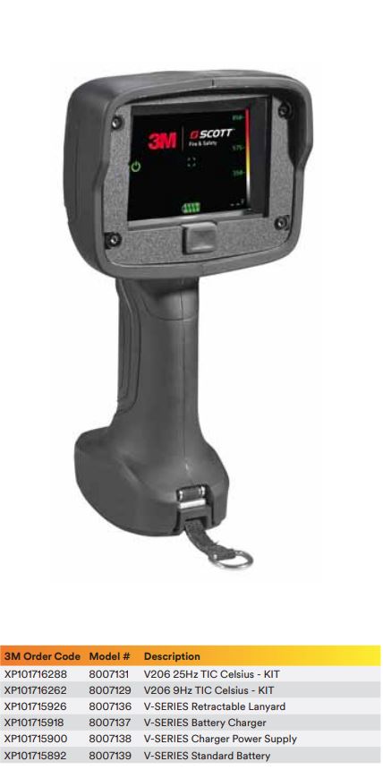 3M Scott Thermal Camera XP101716262 V206 9Hz TIC Celsius - KIT