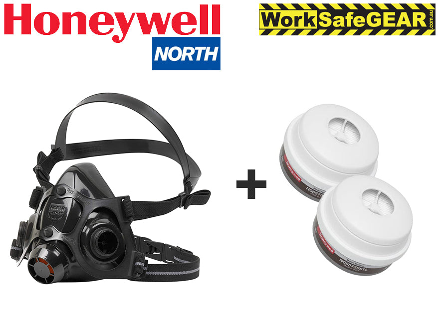 SMALL HONEYWELL NORTH 7700 HALF MASK + A1P3 Filter N06575081L