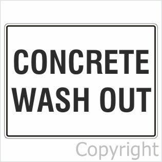 CONCRETE WASH OUT 450x600mm Metal