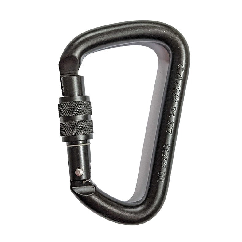 CAMP Steel HMS D Screw Gate Anodised Black