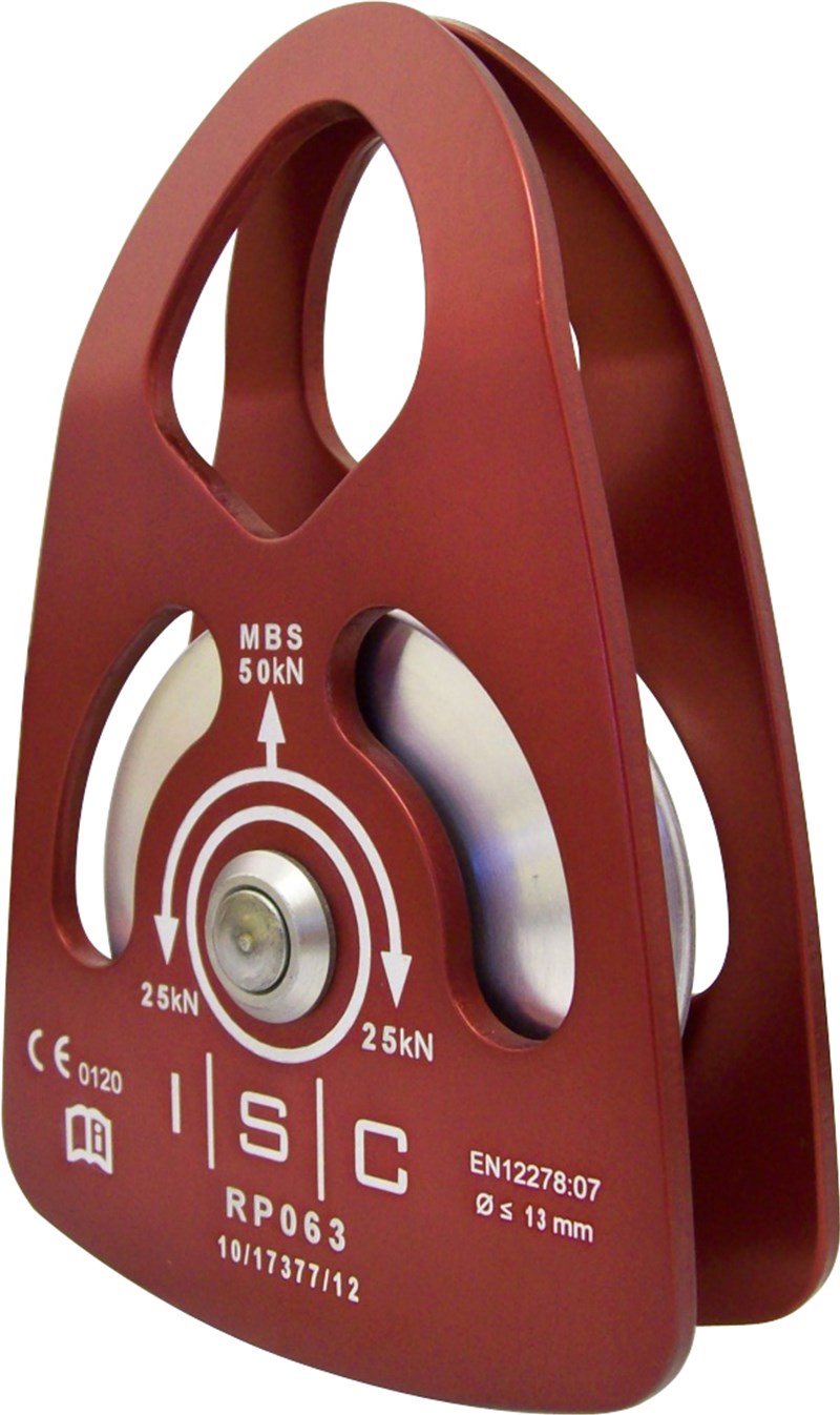 ISC Prusik Pulley Medium Single Alloy 13mm Bushed