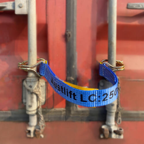Austlift Container Strap 50mmx 600mm - with hook and keeper LC 2500KG