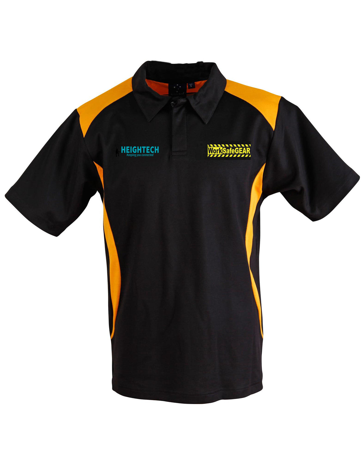Heightech/ WorkSafeGEAR Polo Mens Shoulder Panel N/S large