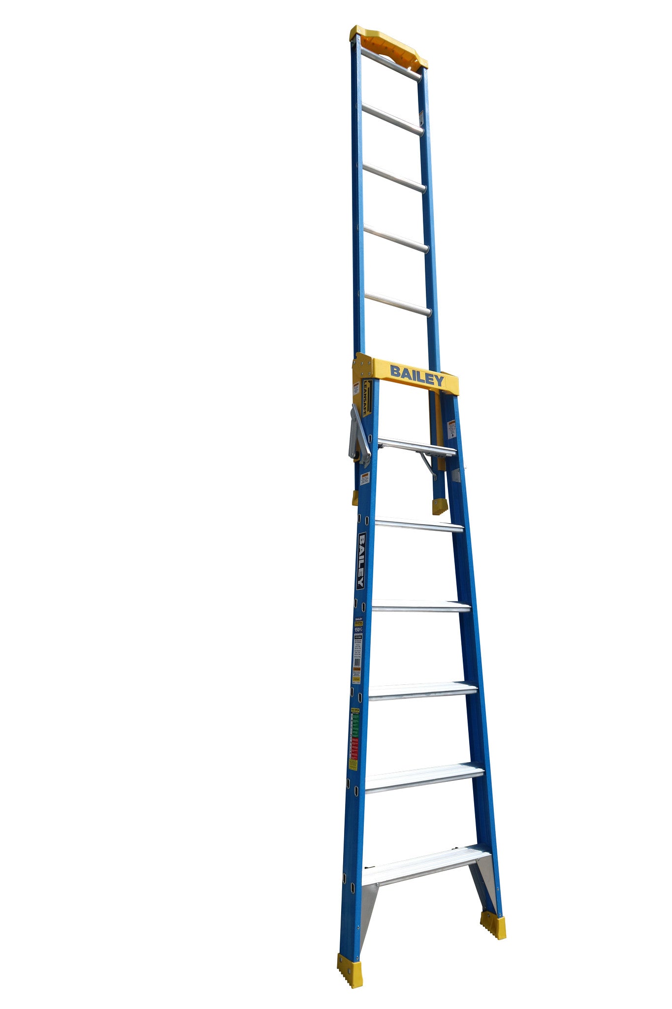Bailey Ladders Pro Fibreglass Step Extension 7 150kg Industrial Punchlock (2.1m/3.8m)