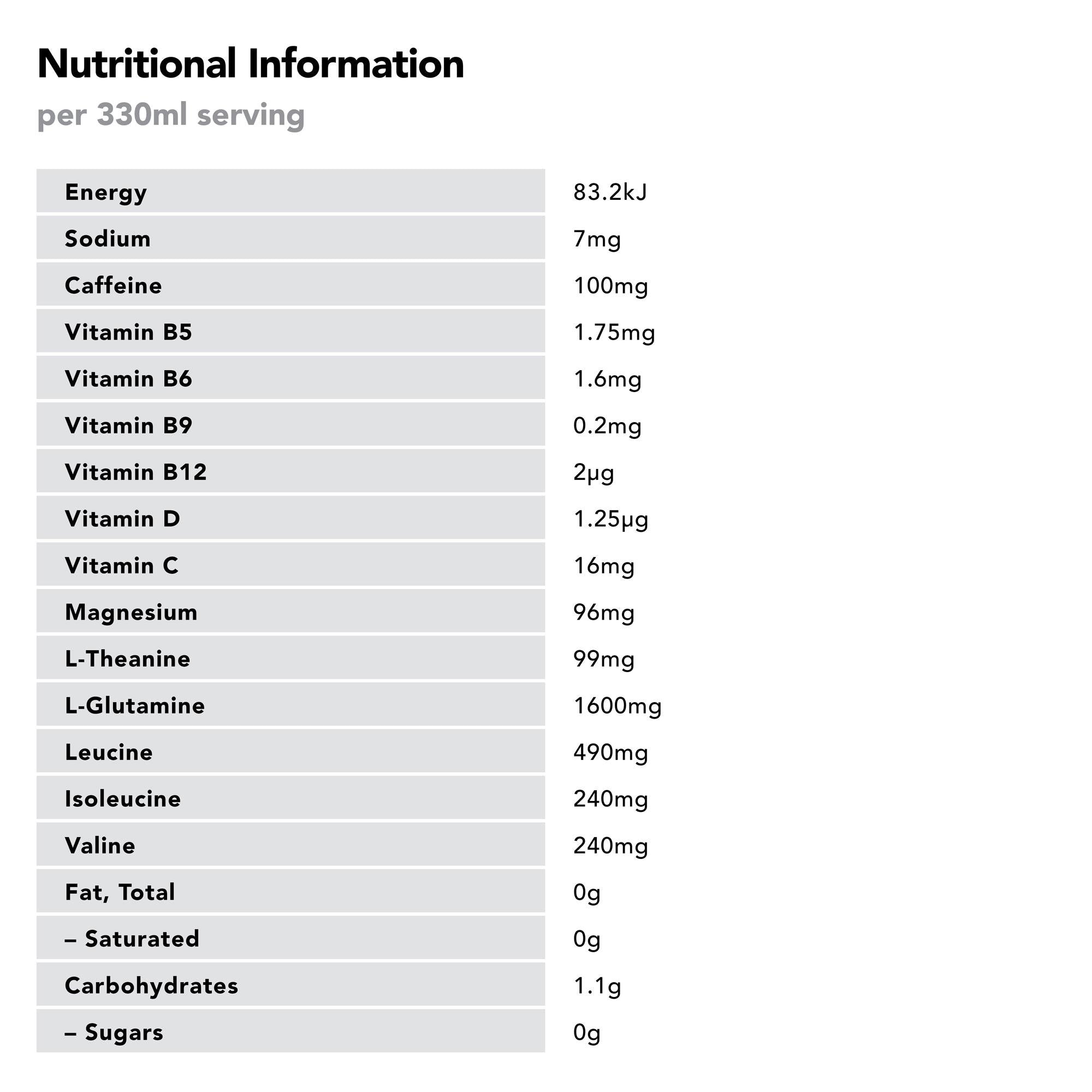 Body Armour Energy+ Zero Sugar 330ml Can (Pack of 6) - Passionfruit + Orange