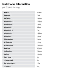Body Armour Energy+ Zero Sugar 330ml Can (Pack of 6) - Passionfruit + Orange
