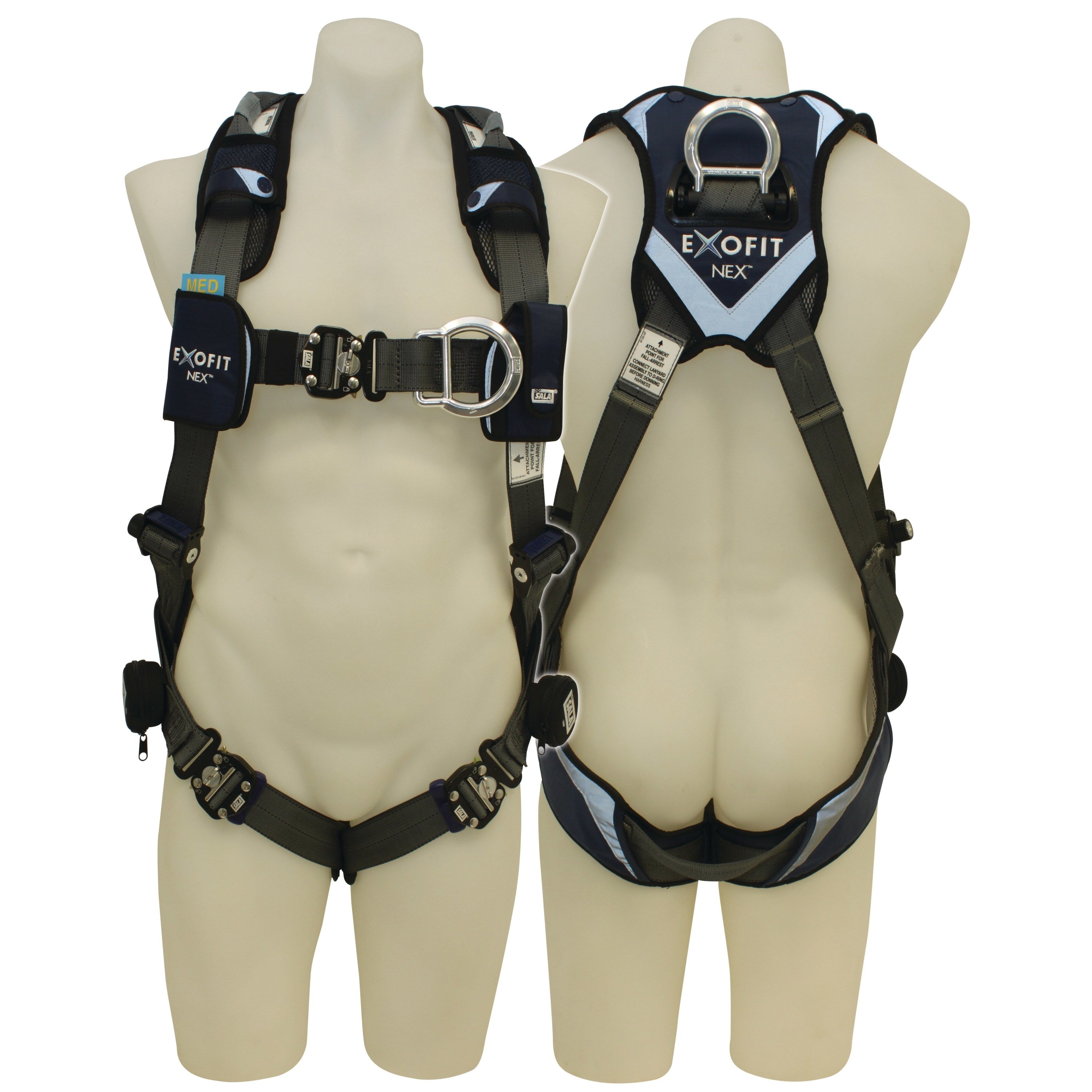 3M DBI-SALA ExoFit NEX Riggers Mining Harness with Alumimium Hardware 603M2020, Grey, Medium, 1 EA/Case