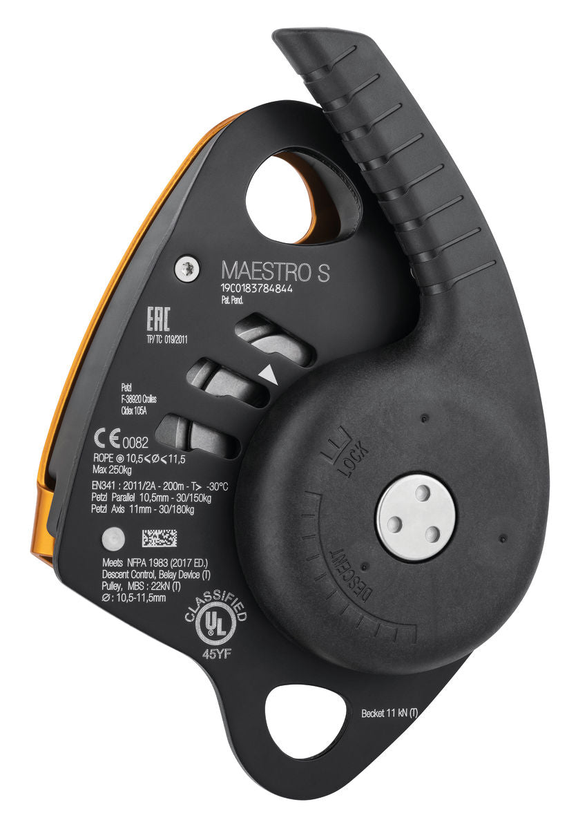 Petzl Maestro S Descender 11.5mm Yellow (D024AA00)