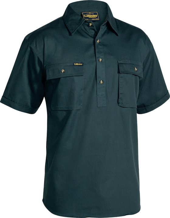 Bisley Closed Front Cotton Drill Shirt