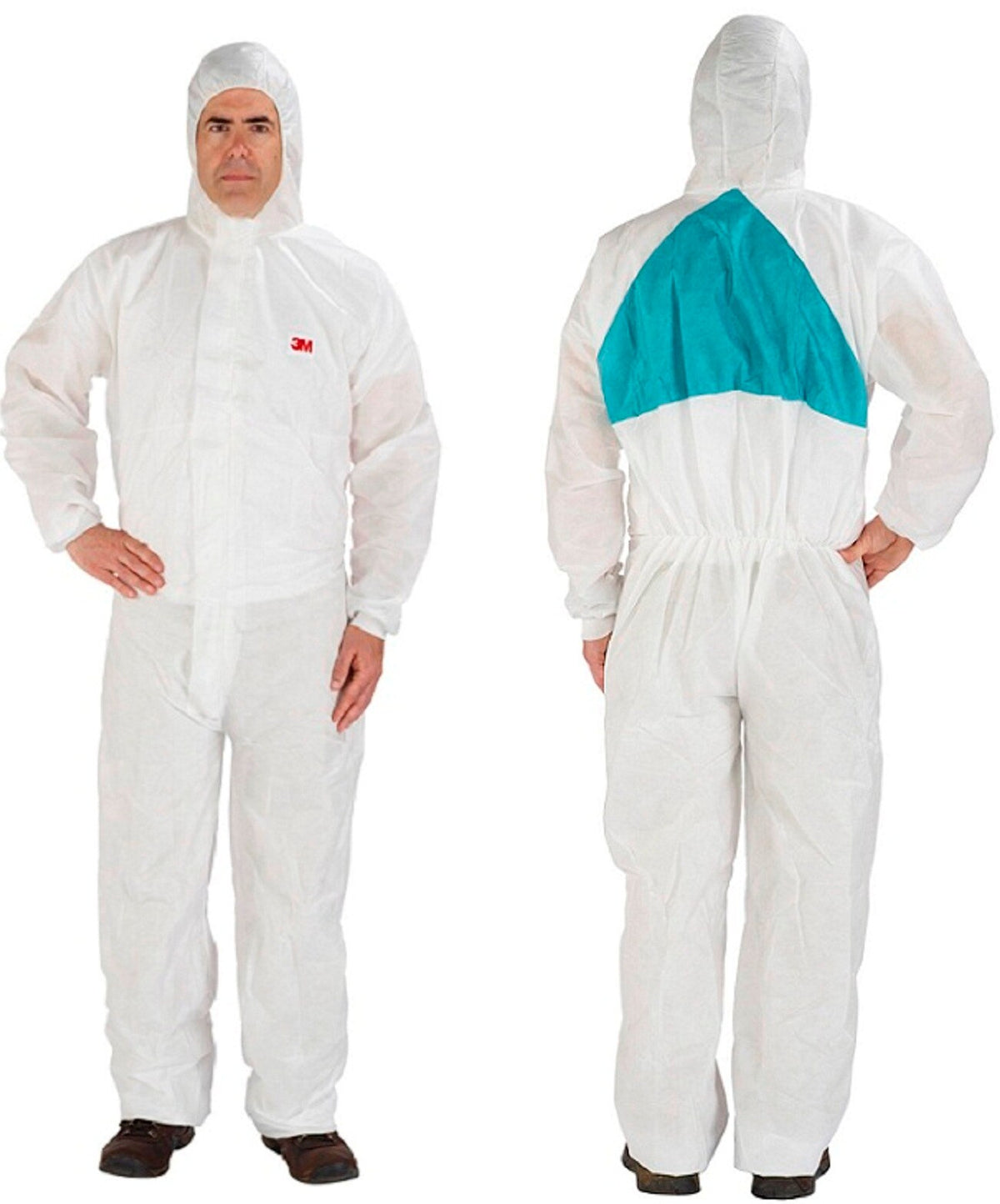 3M Disposable Protective Coverall 4520-XXL, White/Green, Type 5/6, 20 ea/Case