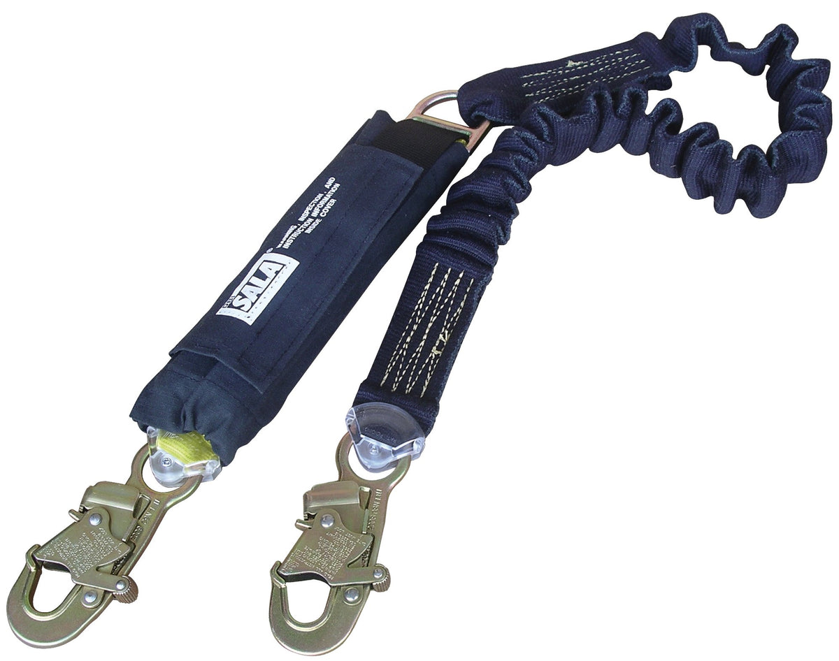 3M DBI SALA Force2 Shock Absorbing WrapBax Tie-Back Lanyard - Single Tail 2.0m overall length (Z10202572WB)