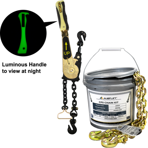 Austlift Maxibinder Combo 8mm include - 1x 8mm maxibinder and 1x 8mmx9M chain kit