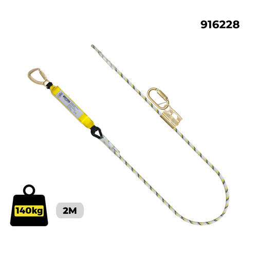 Austlift Kernmantle Rope Single Adjust Sharp Edge with T/A Snap Hook AS 1891.5 - Double action karabiner