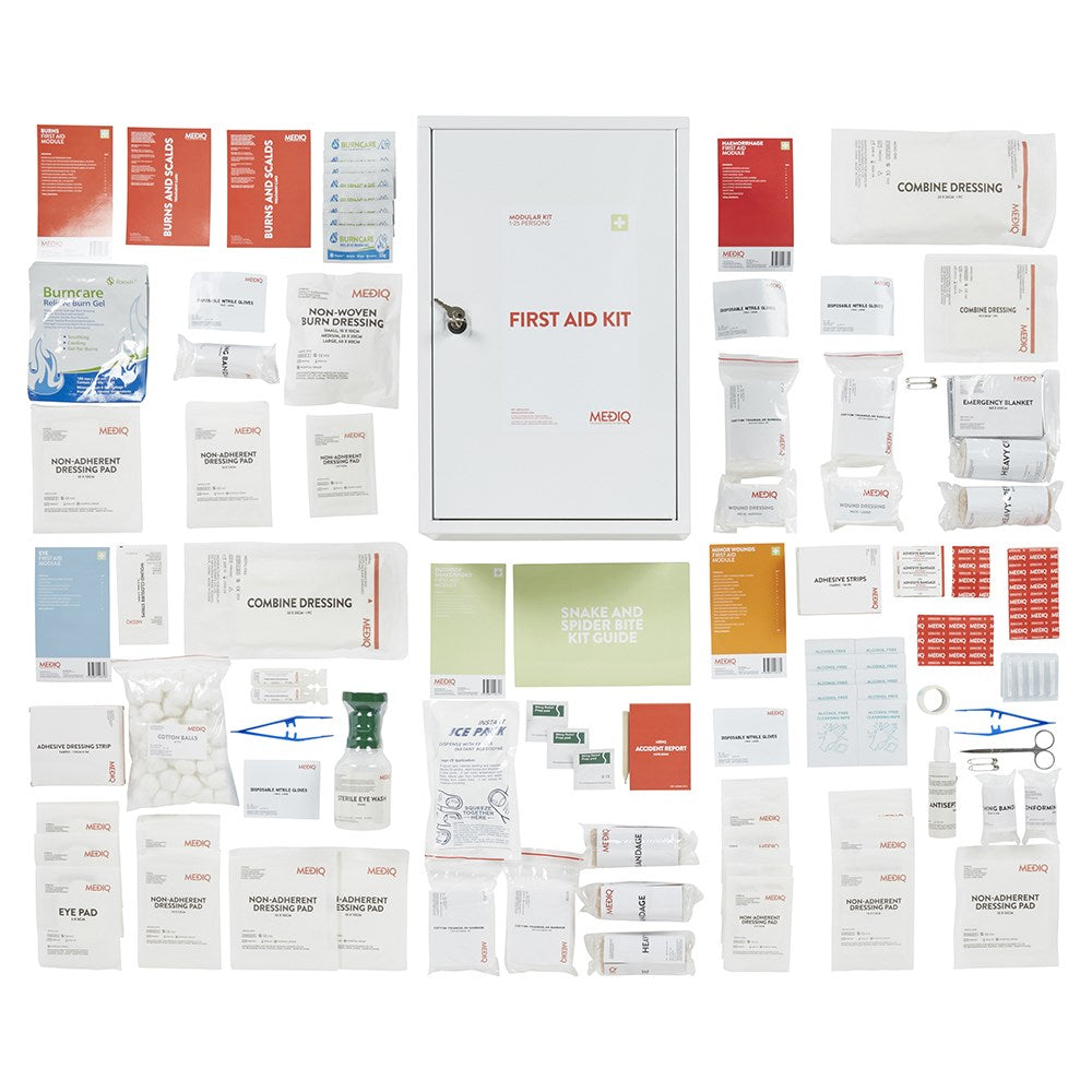 MEDIQ 5 x Module Incident Ready First Aid Kit Wall Cabinet (FAMKC)