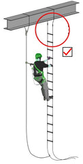 15m Wire Rope Ladder Aluminum Medium Weight