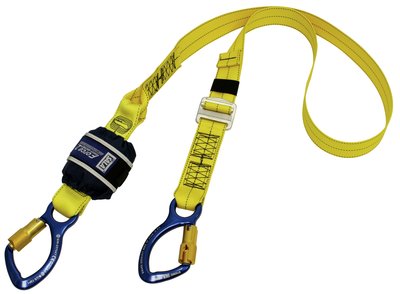 Force2 Shock Absorbing Lanyards Webbing Single Tail Adjustable 2.0m overall length (Z11206161)