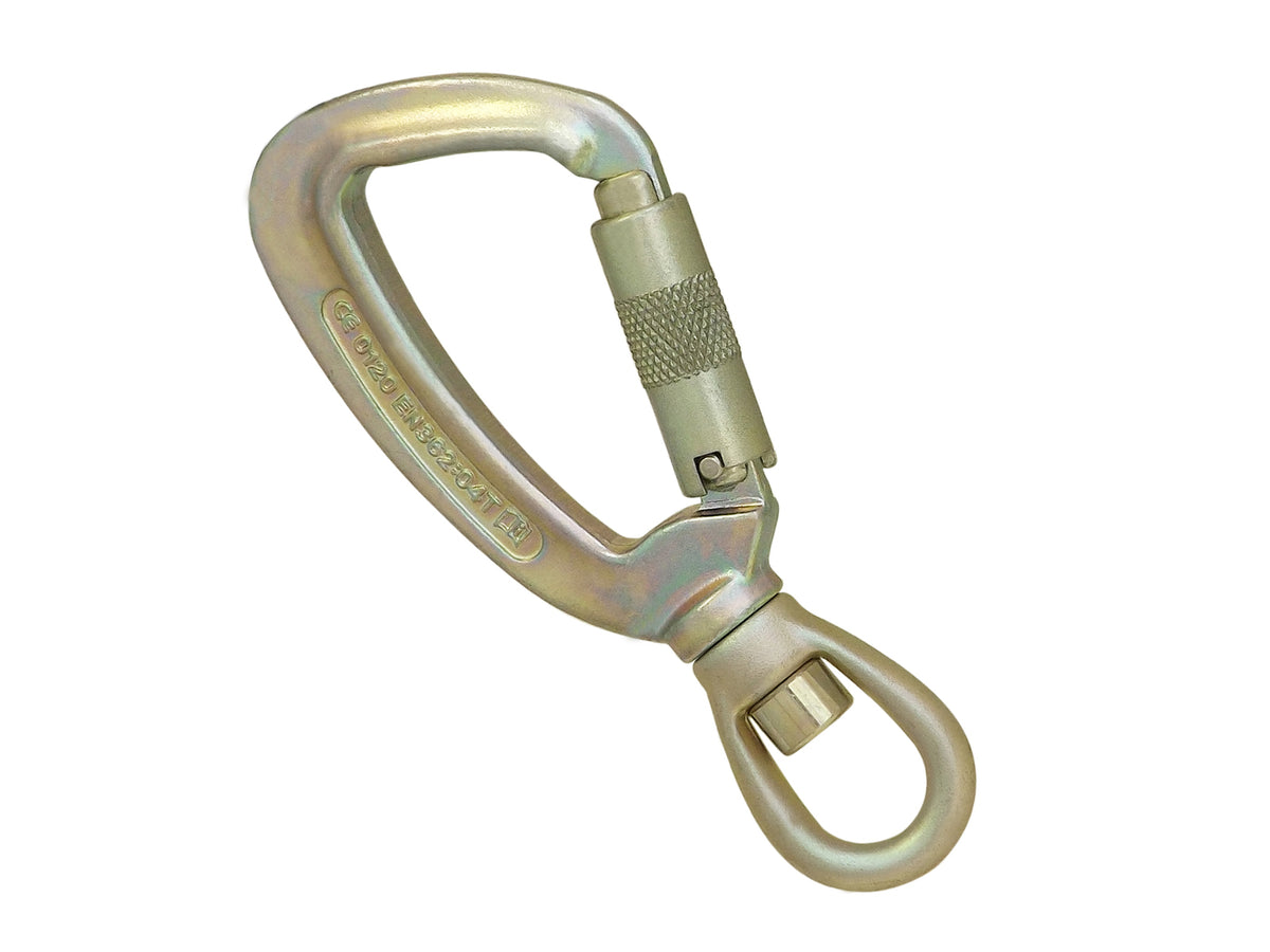 Steel Swivel Triplock Karabiner 23 kN