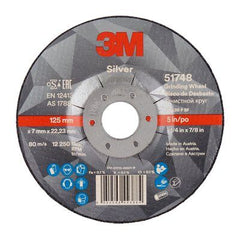 3M Metalworking Silver Rigid Grinding Wheels